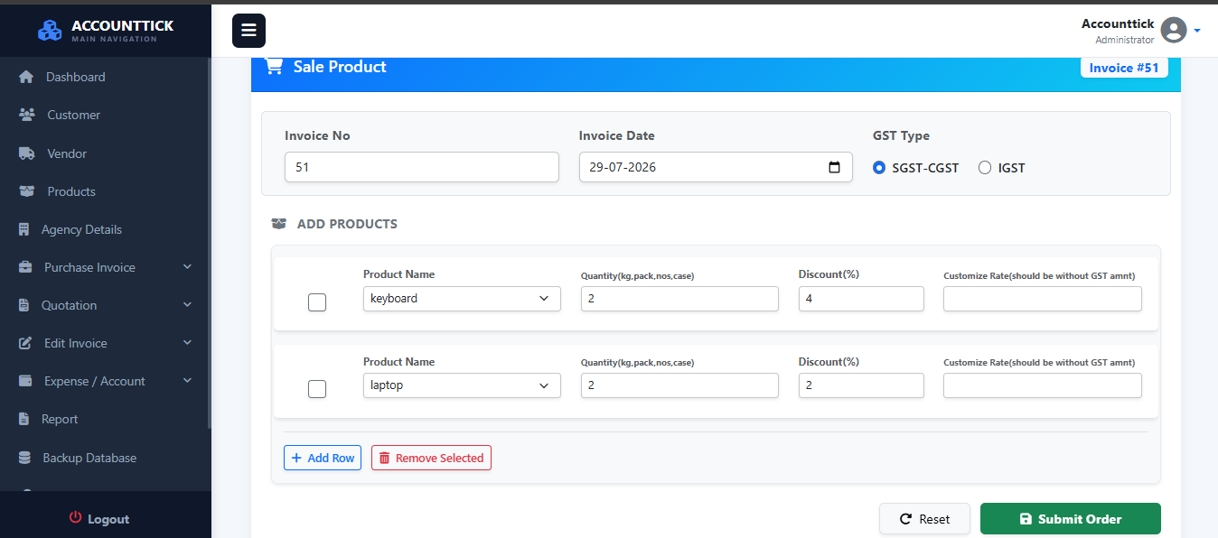Accounttick Overview